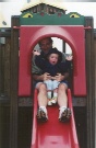 Cora and Daddy on the Slide