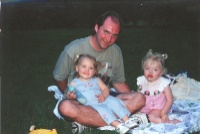 Cora, Catie, and Daddy